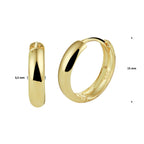 Klapoorringen 14k geelgoud