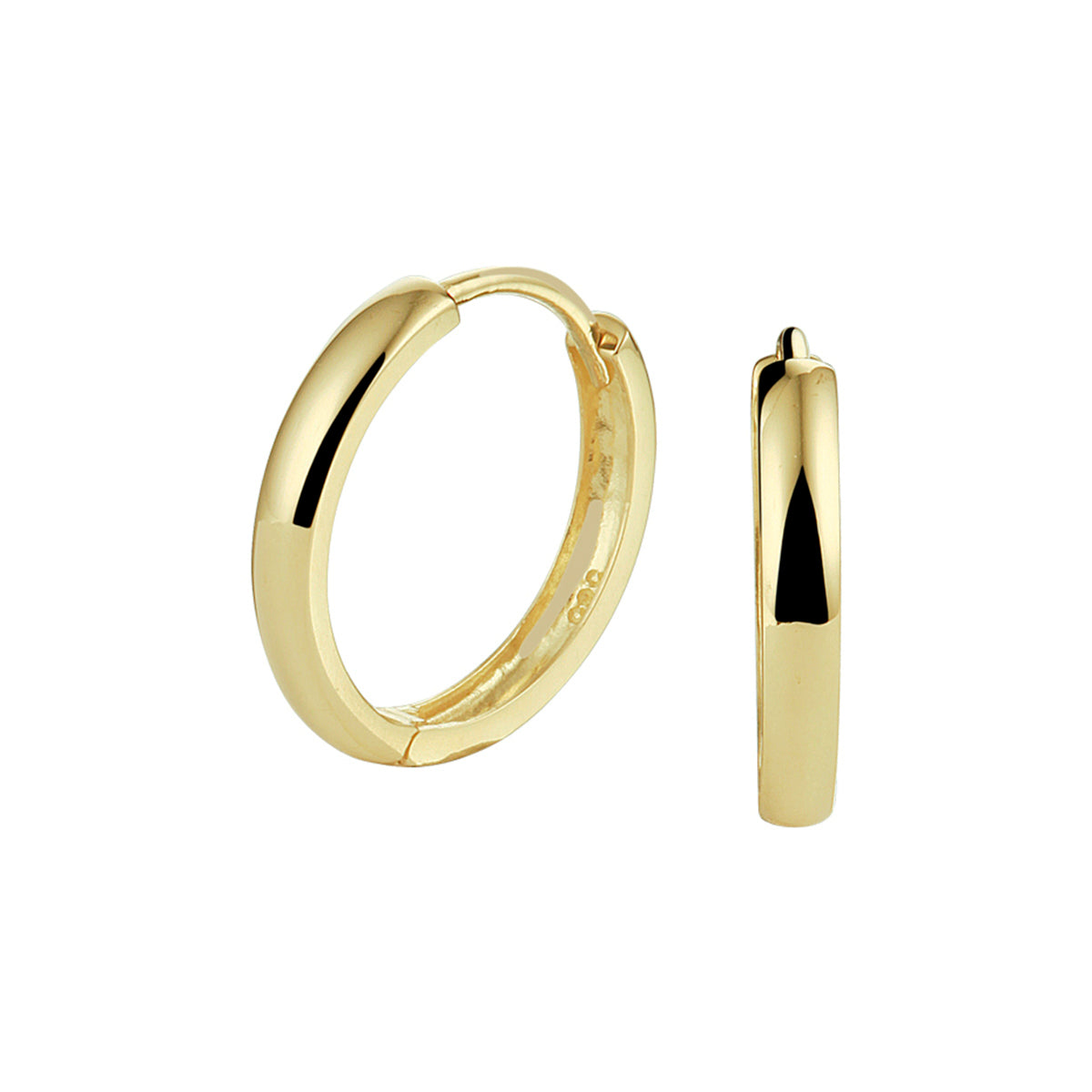 Klapoorringen 14k geelgoud