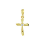 Hanger kruis 14k geelgoud