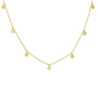 Collier rondjes 41 - 43 - 45 cm 14k geelgoud