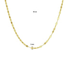 Collier 2,0 mm 45 cm 14k geelgoud
