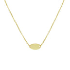 Graveercollier ovaal 41 - 43 - 45 cm 14k geelgoud