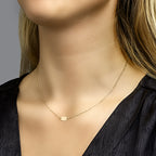 Graveercollier ovaal 41 - 43 - 45 cm 14k geelgoud