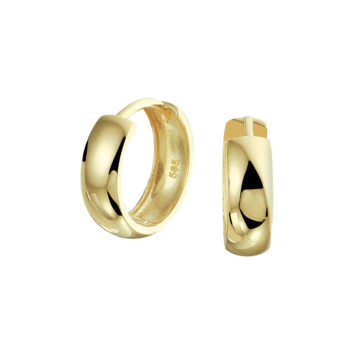 Klapoorringen 14k geelgoud