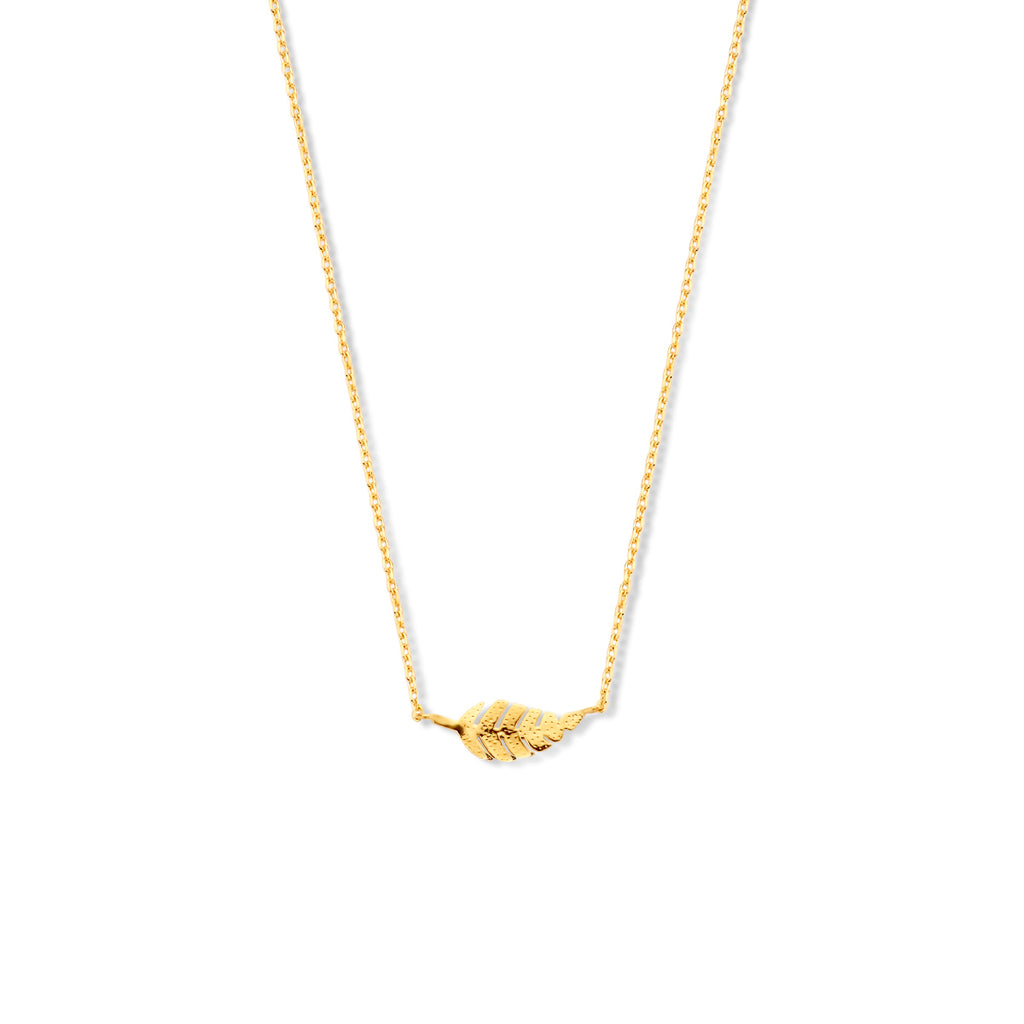 Collier veer 0,8 mm 40 - 42 - 44 cm 14k geelgoud