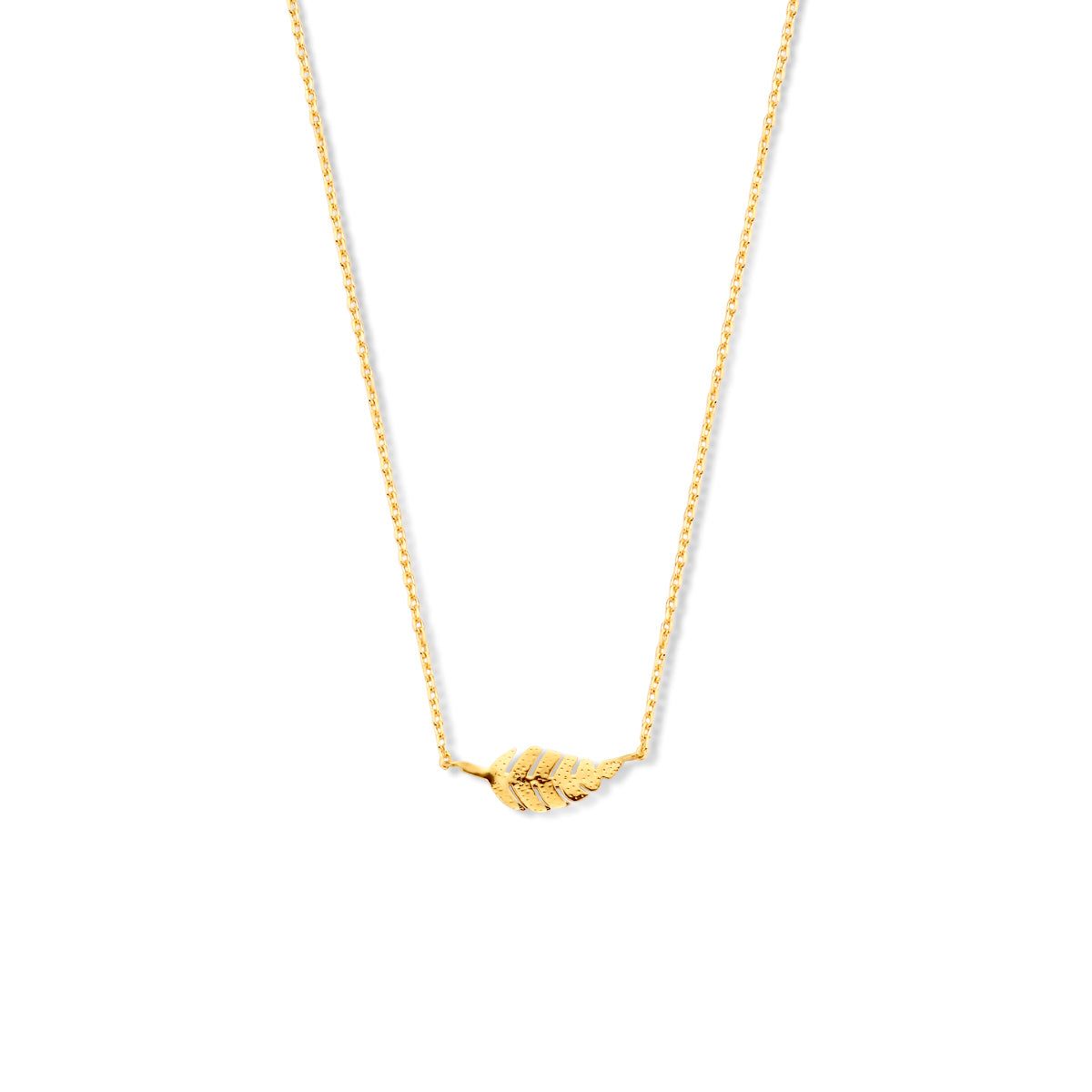 Collier veer 0,8 mm 40 - 42 - 44 cm 14k geelgoud