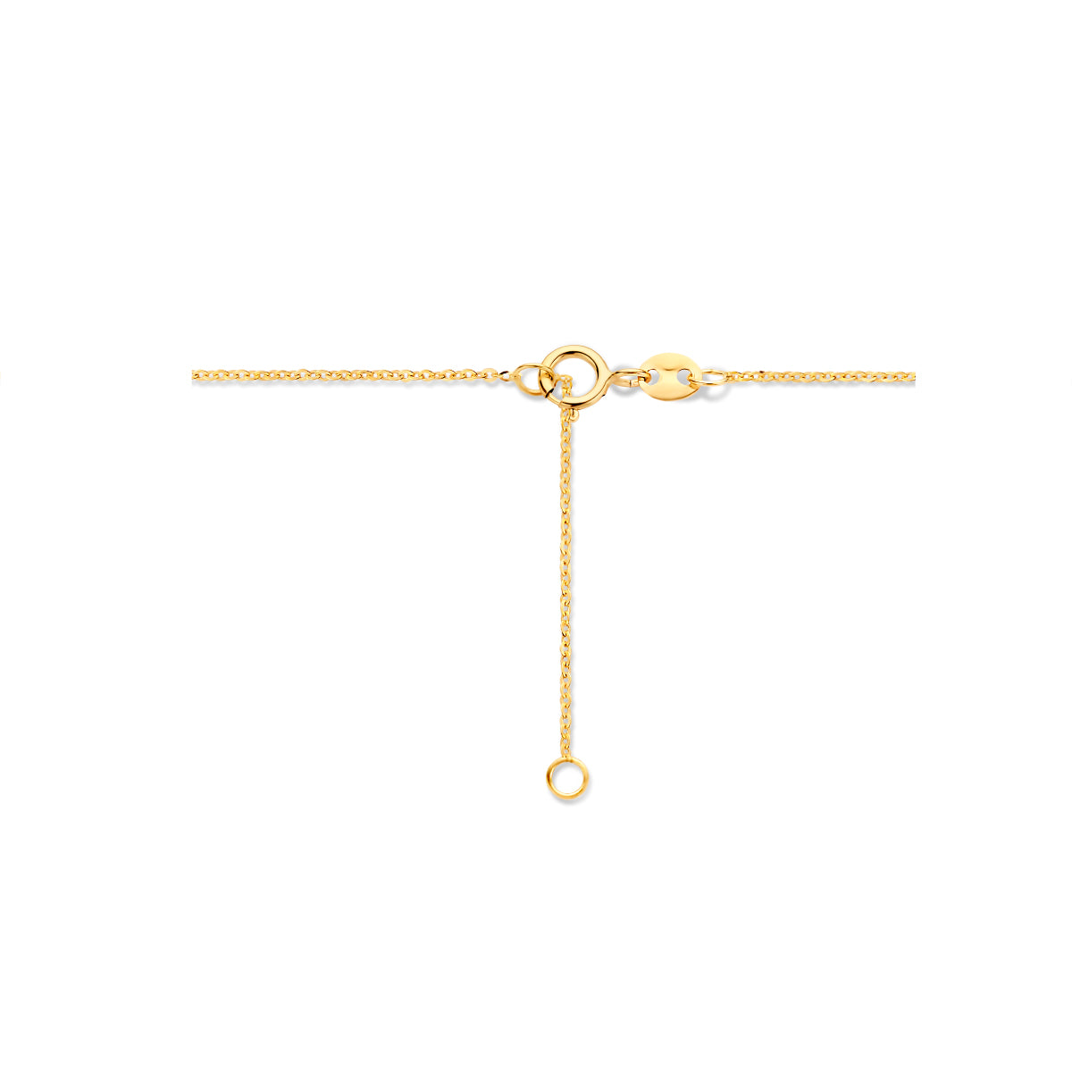 Collier hart 42 - 45 cm 14k geelgoud