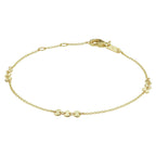 Armband rondjes 17 - 18 - 19 cm 14k geelgoud