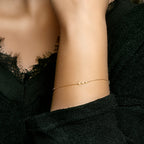 Armband rondjes 17 - 18 - 19 cm 14k geelgoud