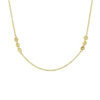 Collier rondjes 41 - 43 - 45 cm 14k geelgoud