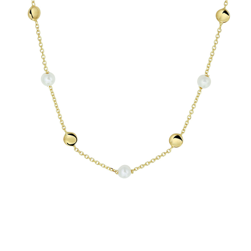 Collier parel 42 - 45 cm 14k geelgoud