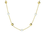Collier parel 42 - 45 cm 14k geelgoud