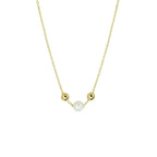 Collier parel 42 - 45 cm 14k geelgoud
