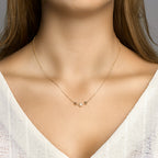 Collier parel 42 - 45 cm 14k geelgoud