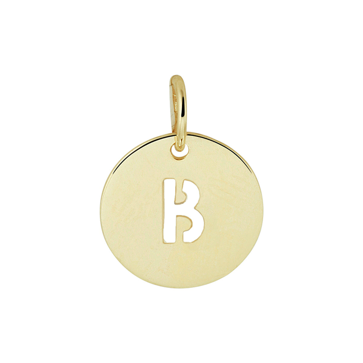 Hanger letter 14k geelgoud