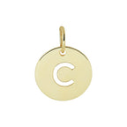 Hanger letter 14k geelgoud
