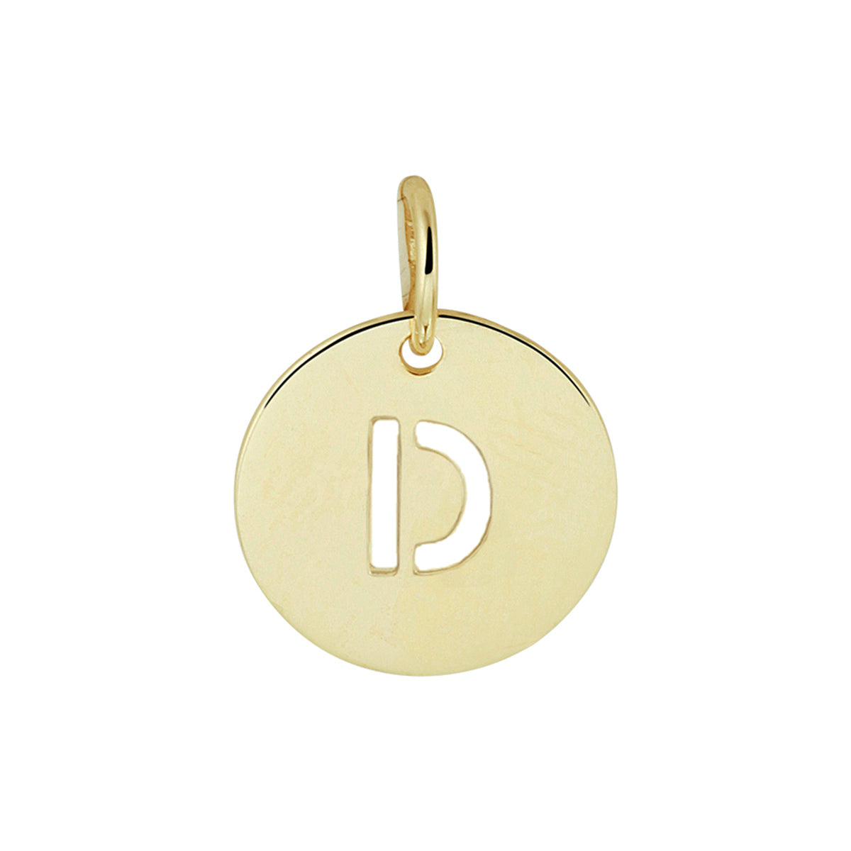 Hanger letter 14k geelgoud