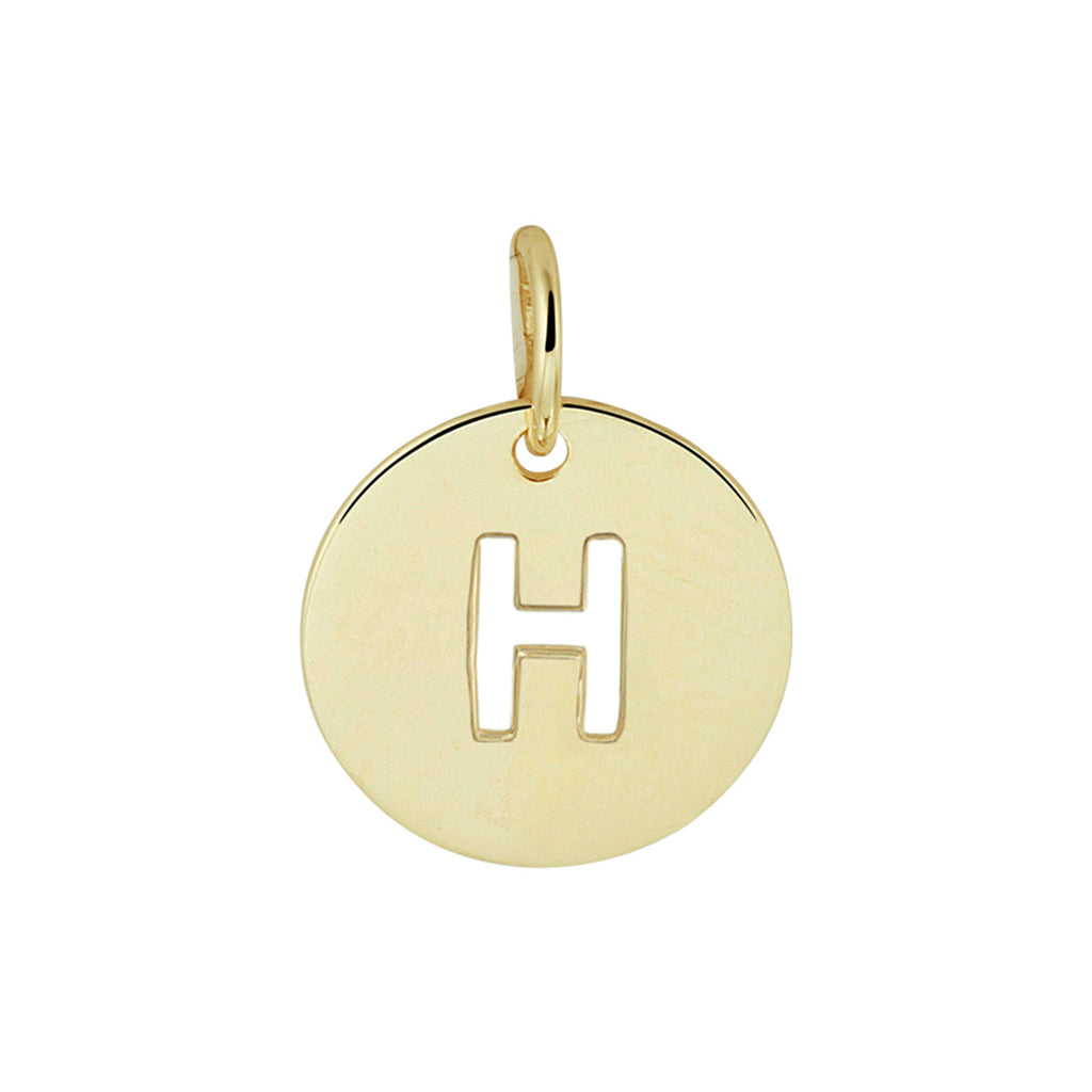 Hanger letter 14k geelgoud