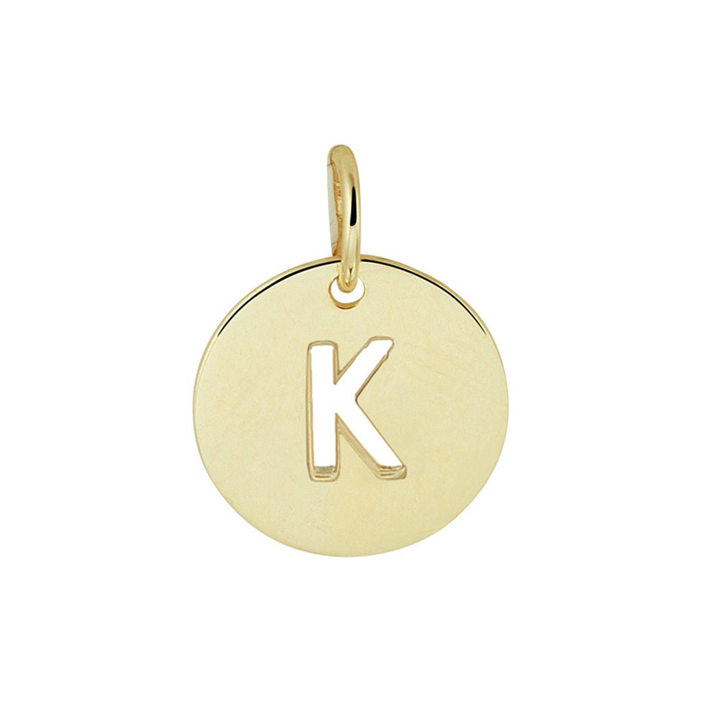 Hanger letter 14k geelgoud