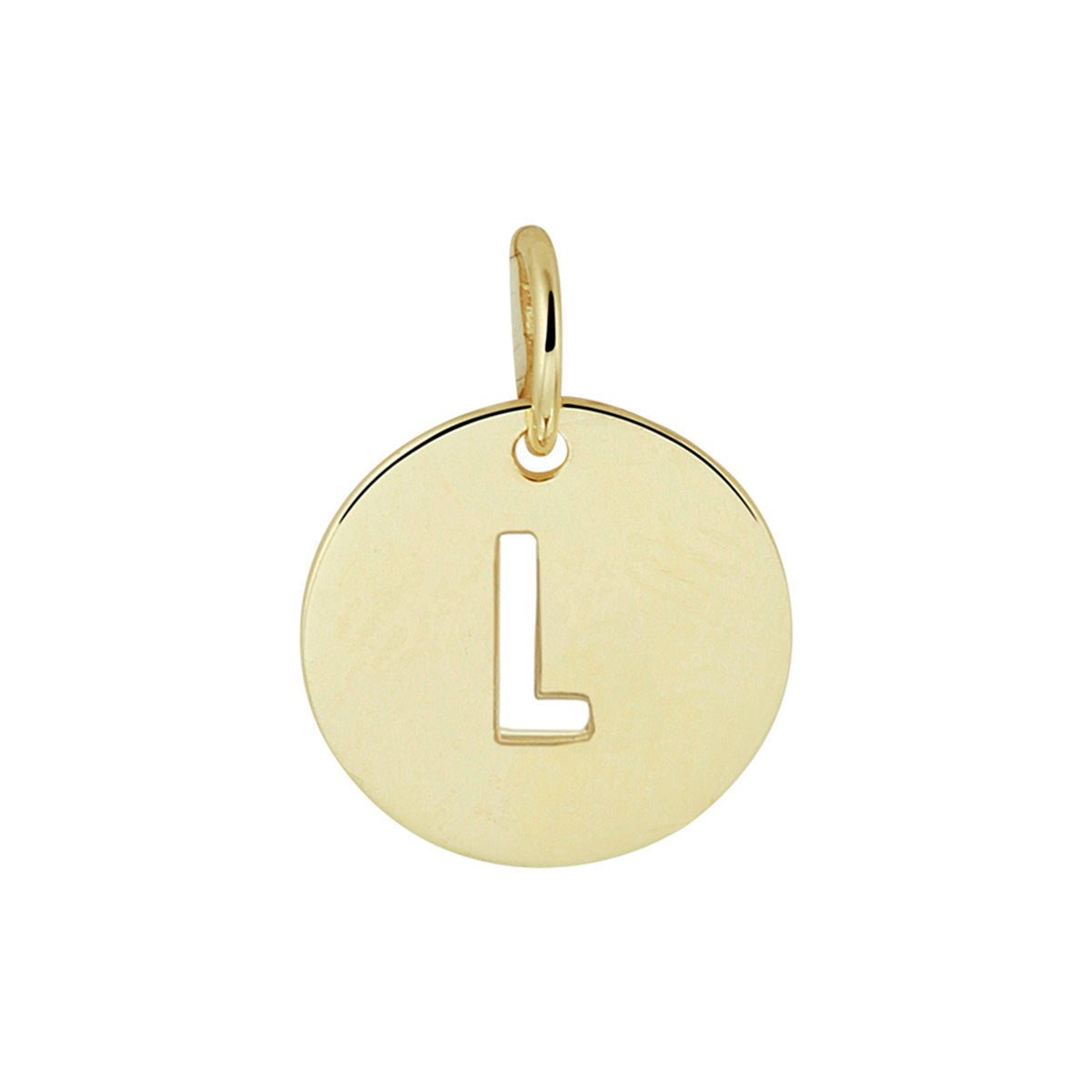 Hanger letter 14k geelgoud