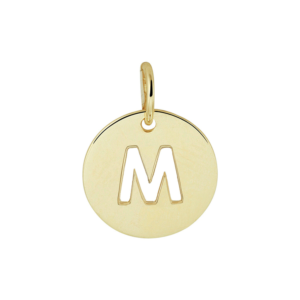 Hanger letter 14k geelgoud