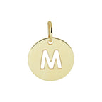 Hanger letter 14k geelgoud