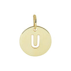 Hanger letter 14k geelgoud