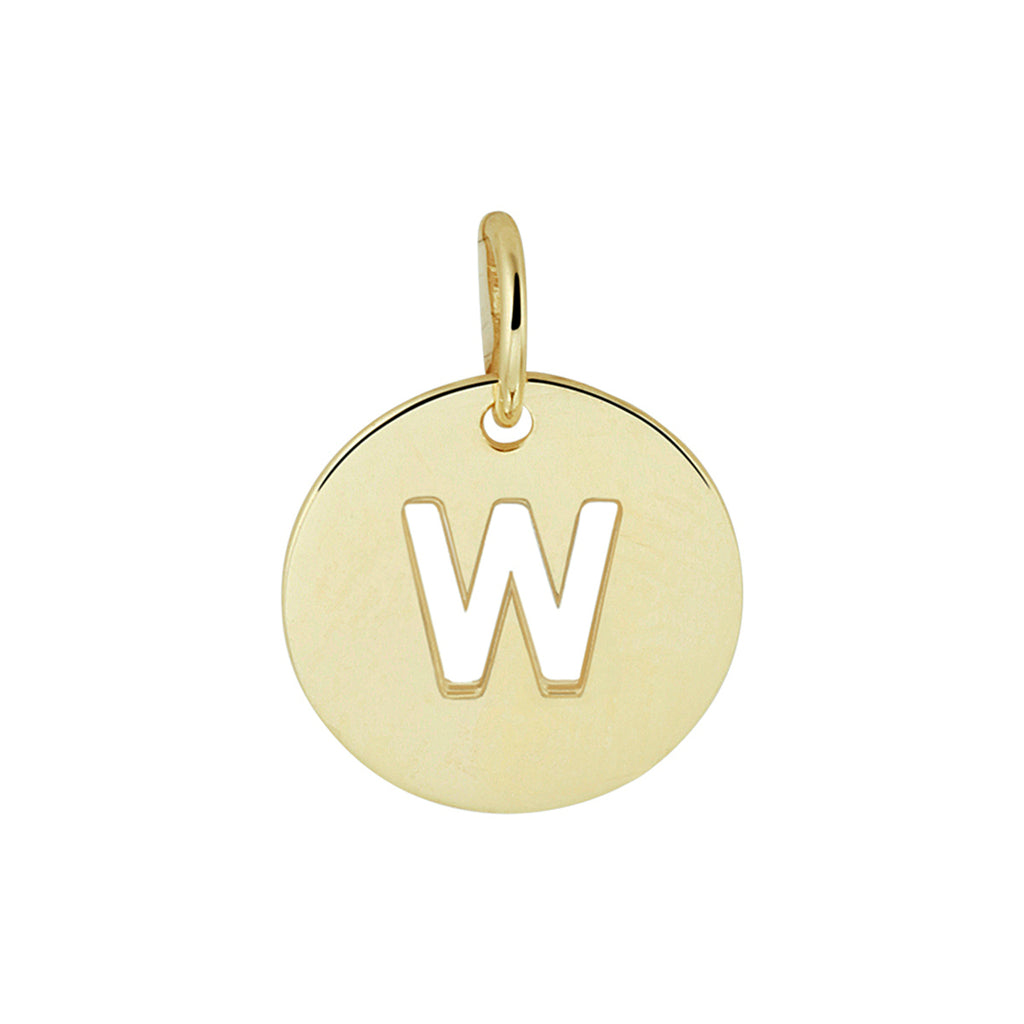 Hanger letter 14k geelgoud