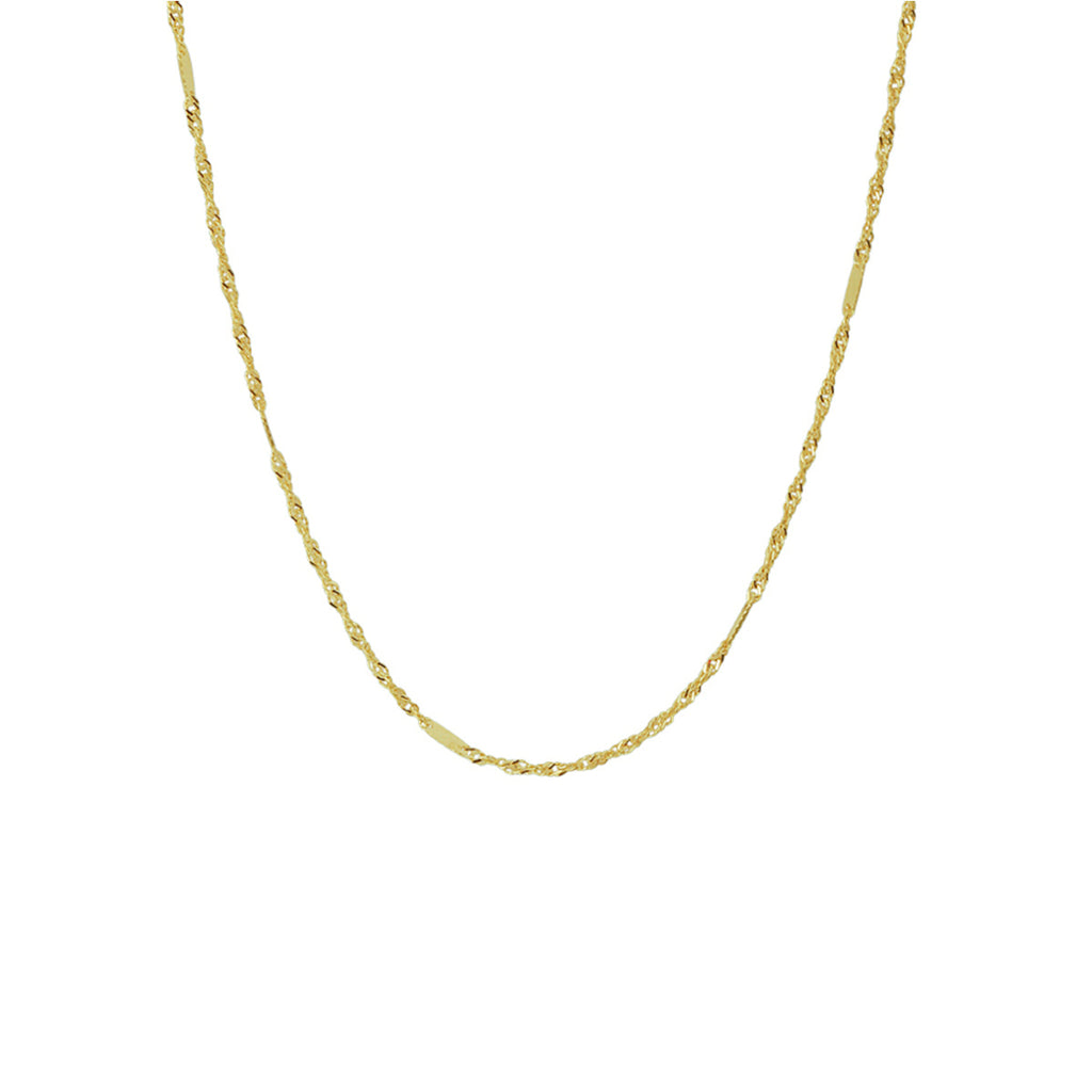 Singapore 1,1 mm 14k geelgoud