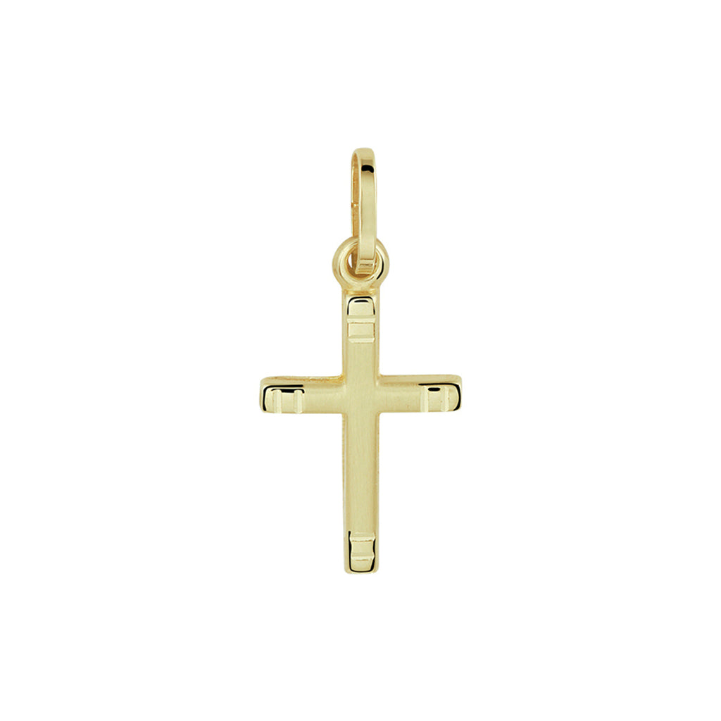 Hanger kruis 14k geelgoud