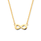 Collier infinity 41,5 - 44,5 cm 14k geelgoud