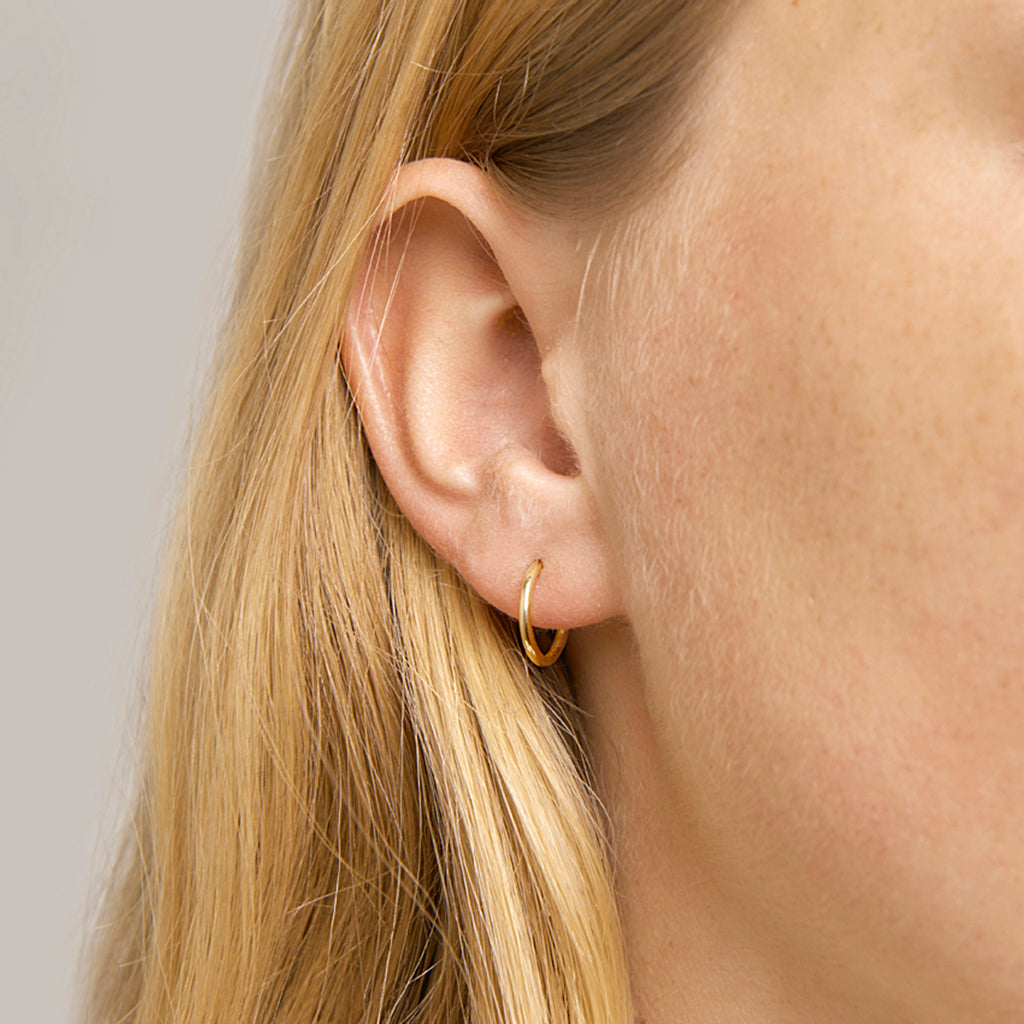Stekeroorringen 14k geelgoud