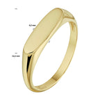 Graveerring 14k geelgoud