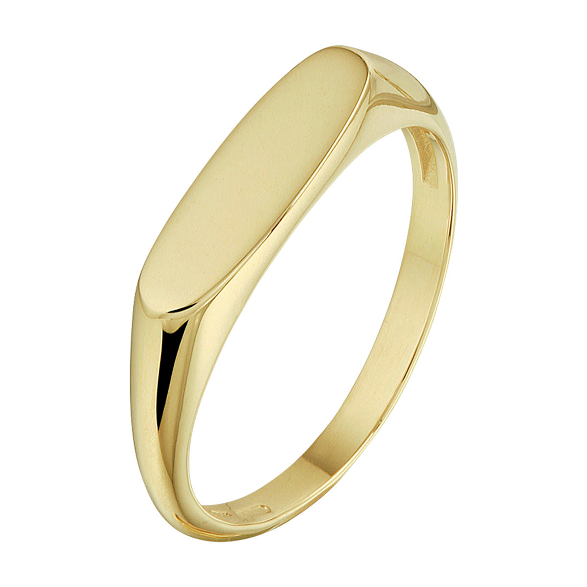 Graveerring 14k geelgoud