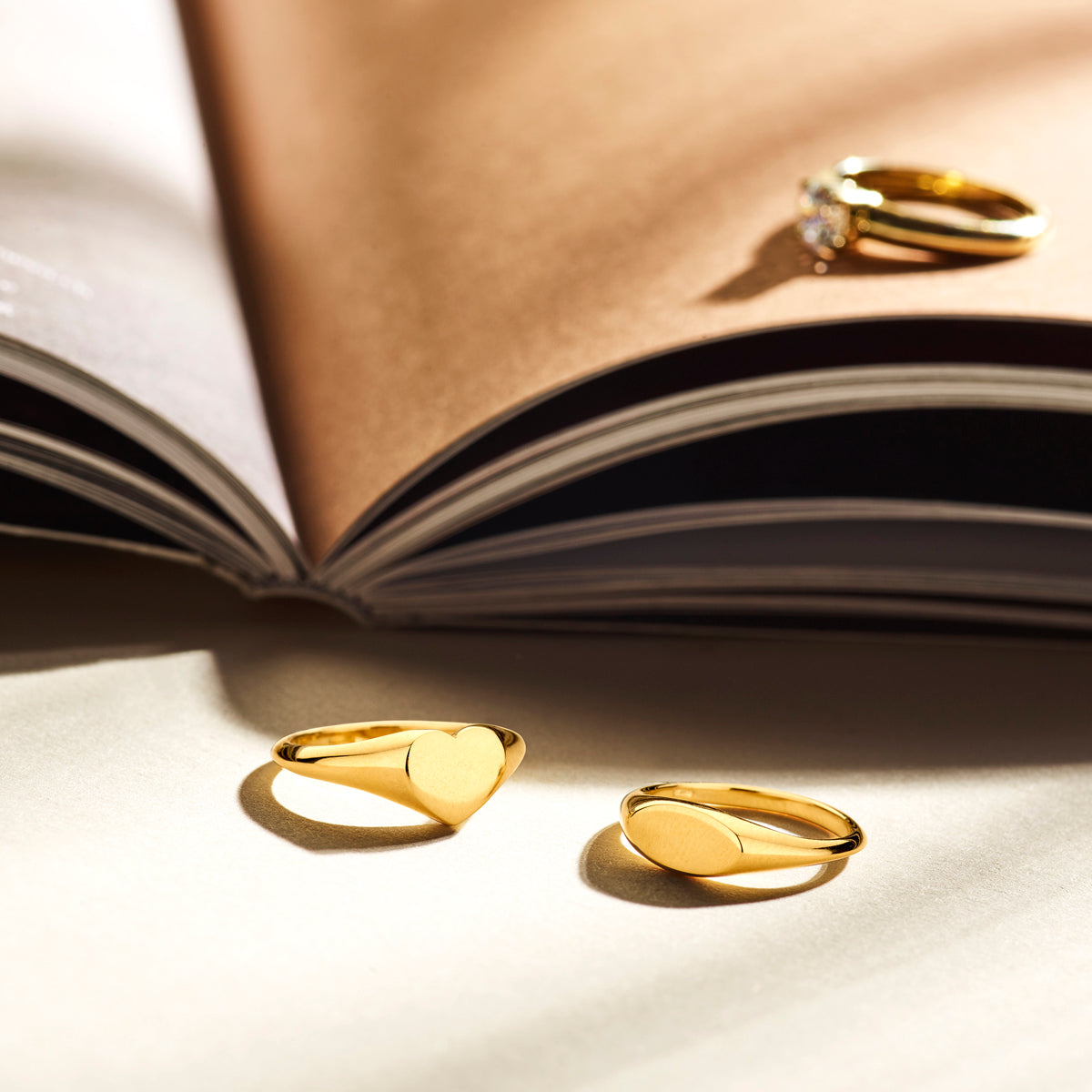 Graveerring 14k geelgoud