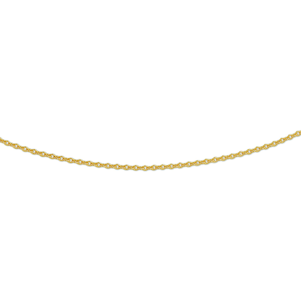 Collier anker rond 1,2 mm 14k geelgoud