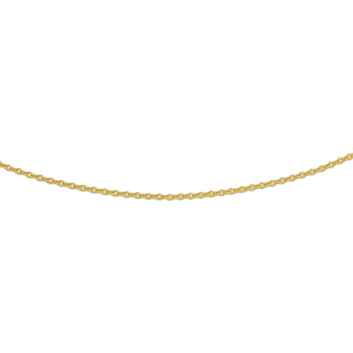 Collier anker rond 1,2 mm 14k geelgoud