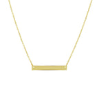 Graveercollier plaat 3,5 mm 42 - 45 cm 14k geelgoud