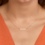 Graveercollier plaat 3,5 mm 42 - 45 cm 14k geelgoud