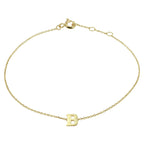 Armband letter 16,5 - 17,5 - 18,5 cm 14k geelgoud