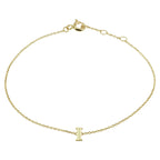 Armband letter 16,5 - 17,5 - 18,5 cm 14k geelgoud