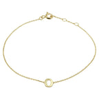 Armband letter 16,5 - 17,5 - 18,5 cm 14k geelgoud