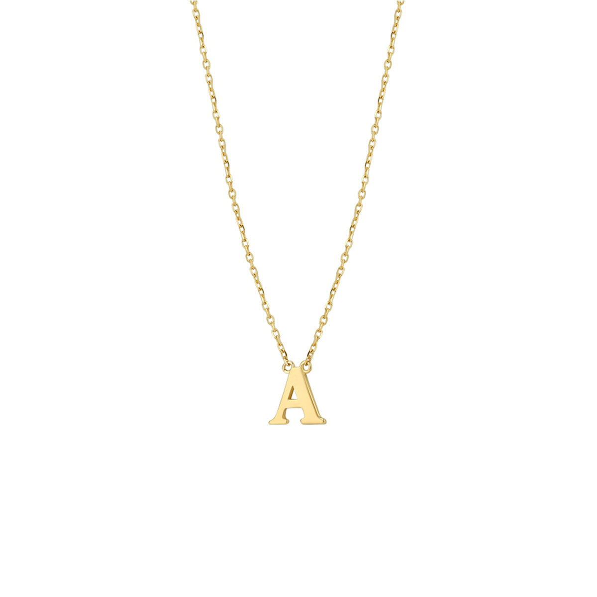 Collier letter 40 - 42 - 44 cm 14k geelgoud