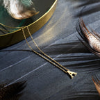 Collier letter 40 - 42 - 44 cm 14k geelgoud