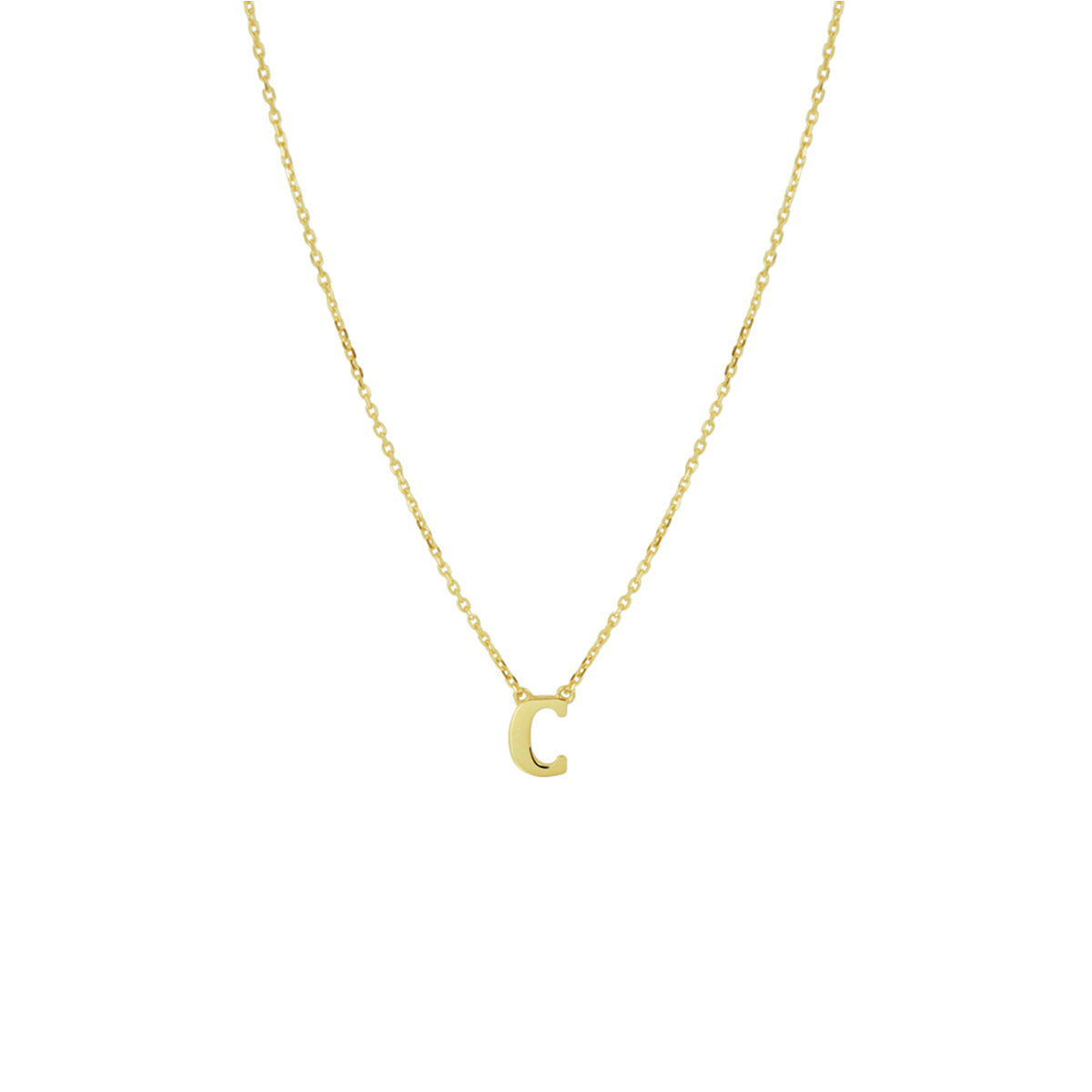 Collier letter 40 - 42 - 44 cm 14k geelgoud