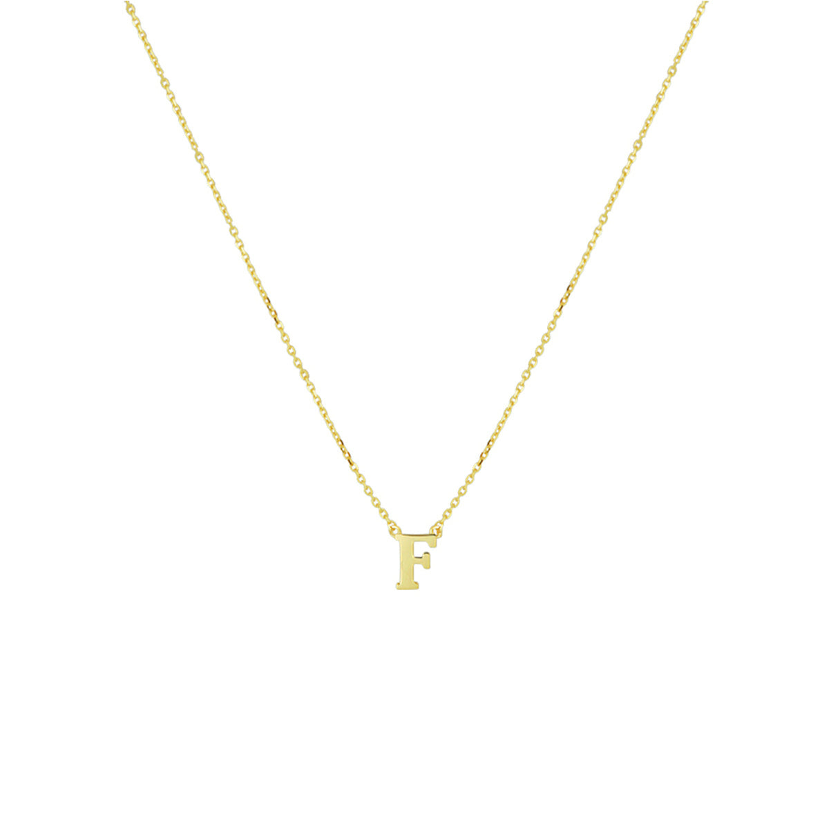 Collier letter 40 - 42 - 44 cm 14k geelgoud