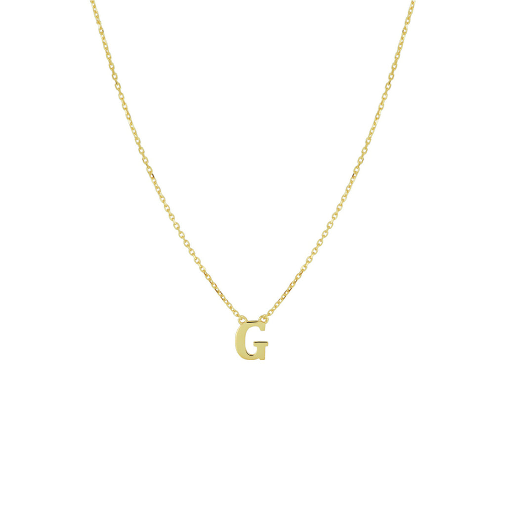Collier letter 40 - 42 - 44 cm 14k geelgoud