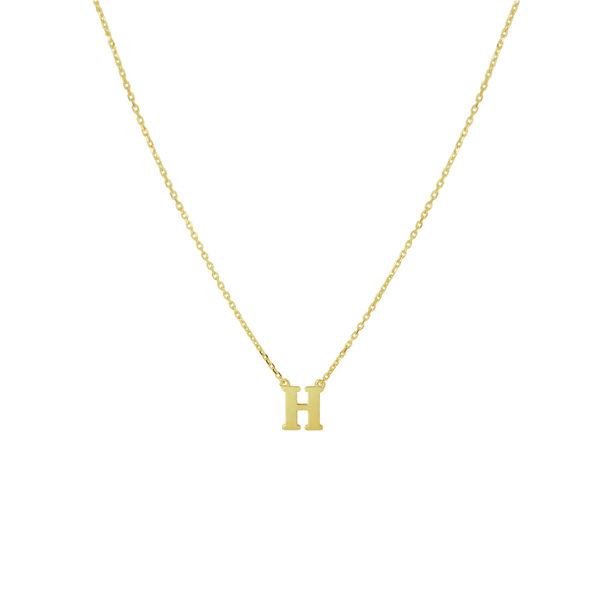 Collier letter 40 - 42 - 44 cm 14k geelgoud