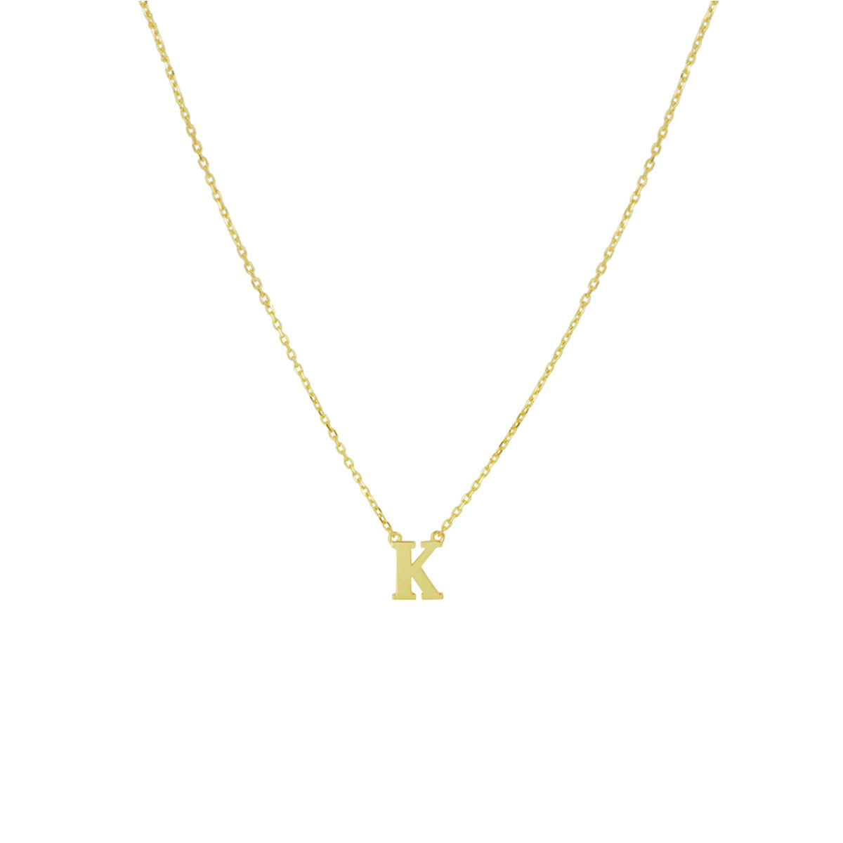 Collier letter 40 - 42 - 44 cm 14k geelgoud
