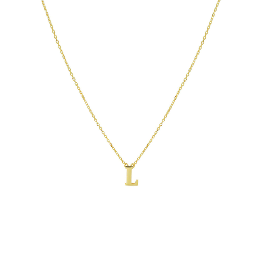 Collier letter 40 - 42 - 44 cm 14k geelgoud